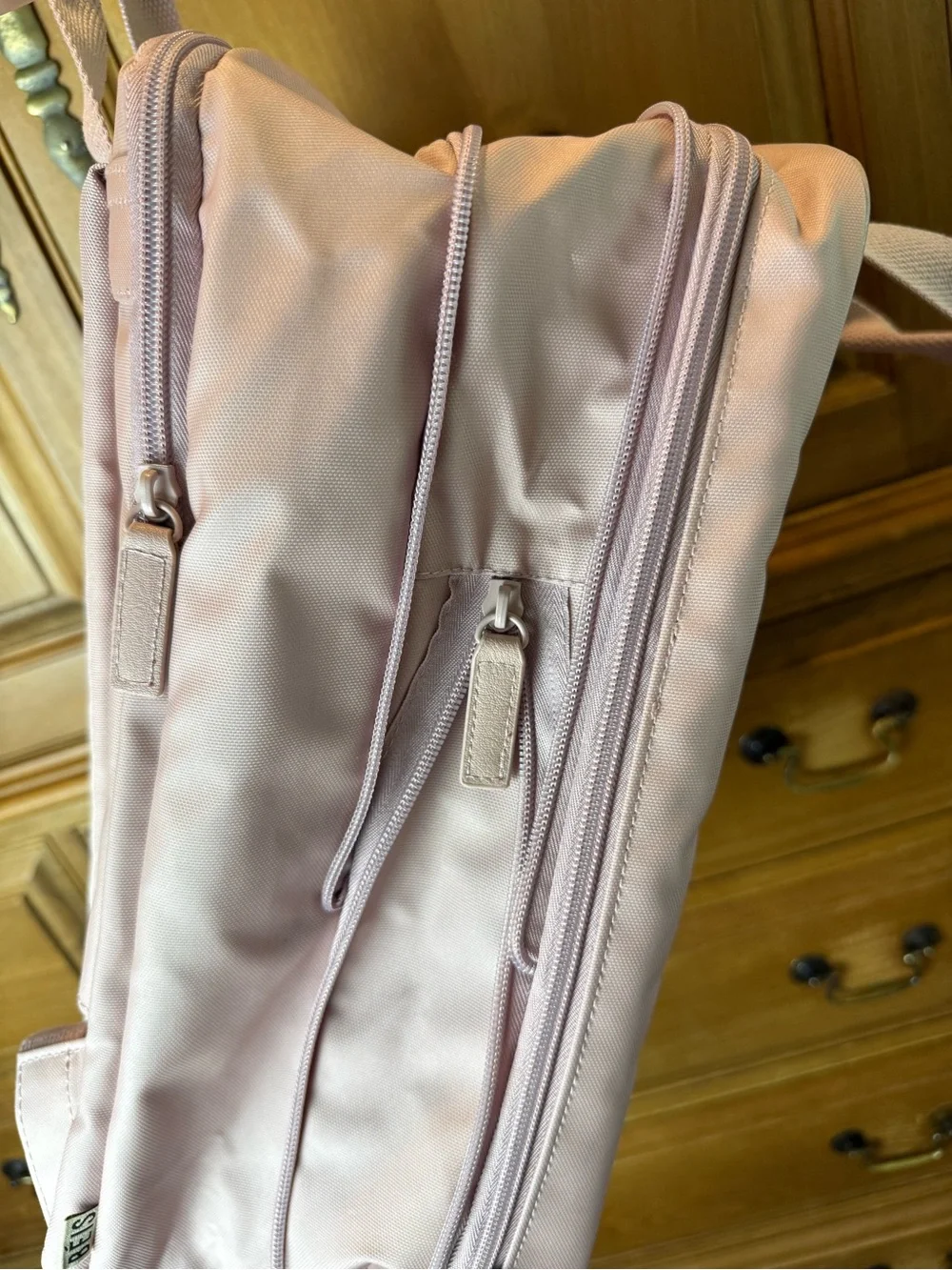 BÉIS 'The Expandable Backpack' in Atlas Pink